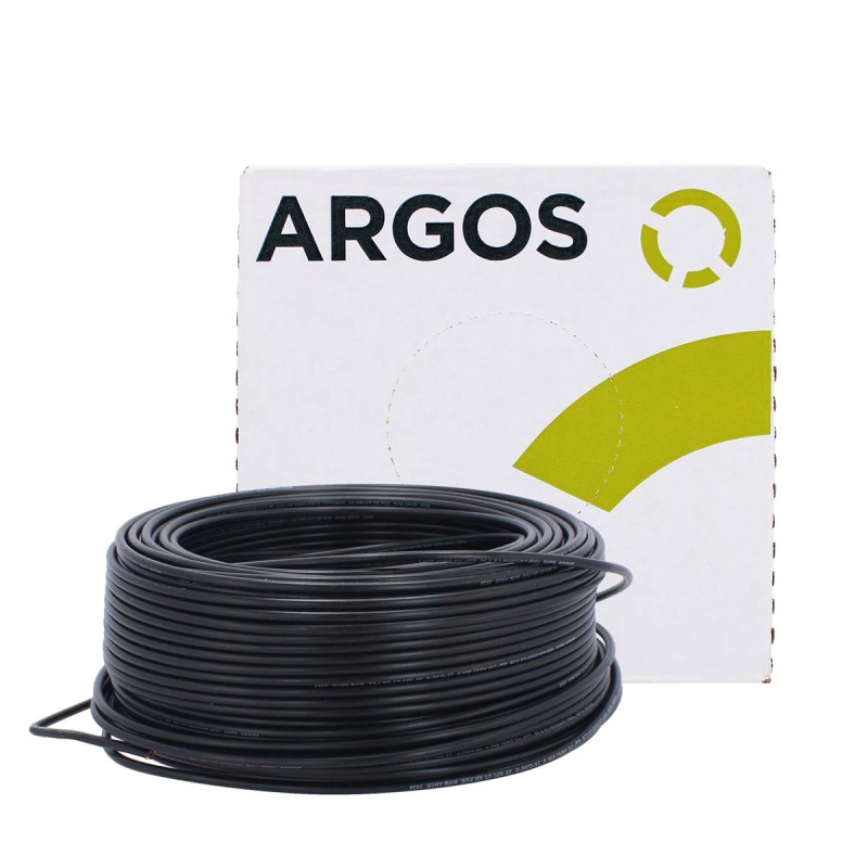Cable de cobre tipo THW-2-LS/THHW-LS calibre 10 negro con 100 metros 1100100 ARGOS