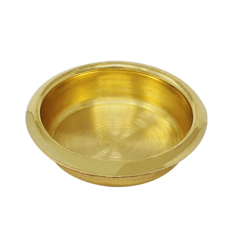 Jaladera redonda latón brillante #2