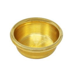 Jaladera redonda latón brillante #1