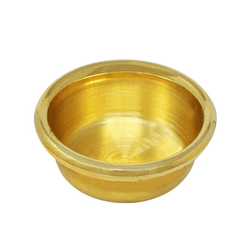 Jaladera redonda latón brillante #1