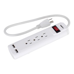 Barra multicontacto con 3 entradas y supresor de picos 245 J FU1025 Fulgore