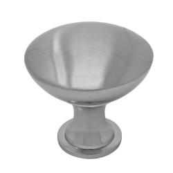 Jaladera botón Contemporáneo níquel satinado 3869 Handy Home