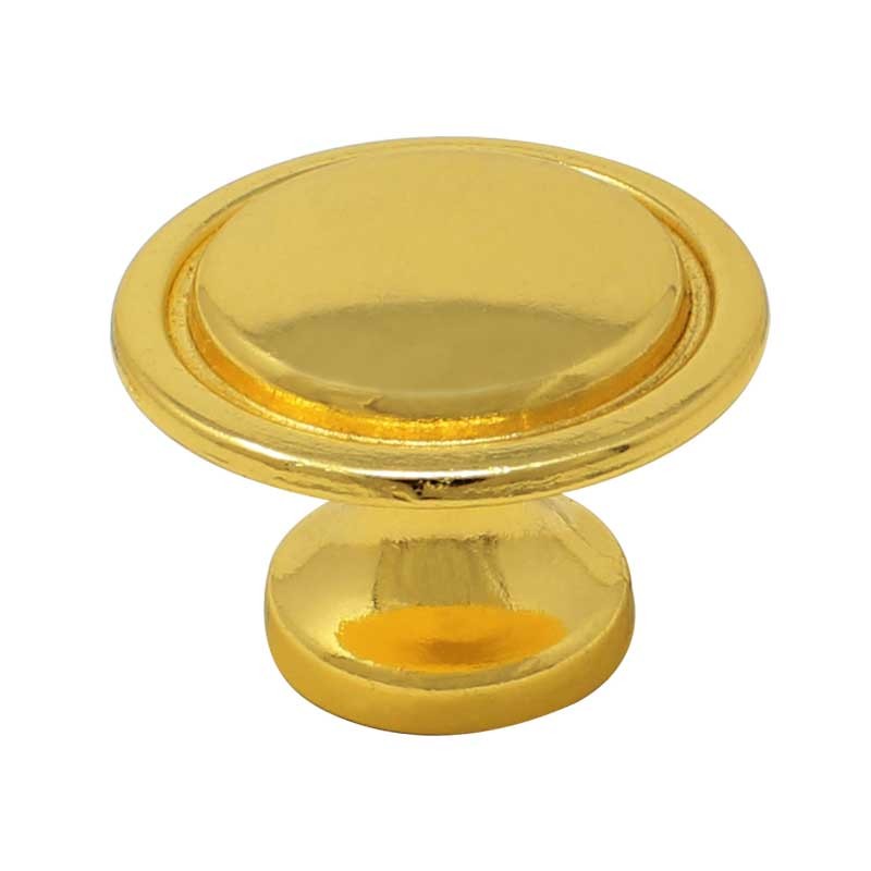 Jaladera botón Contemporáneo latón brillante 3814 Handy Home