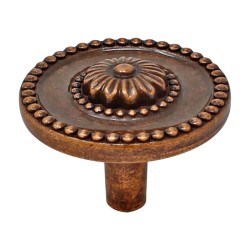 Jaladera botón Emperatriz cobre antiguo 107685 Rish