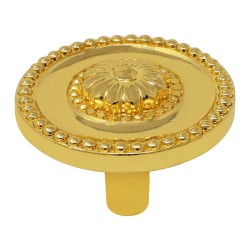 Jaladera botón Emperatriz latón brillante 107630 Rish