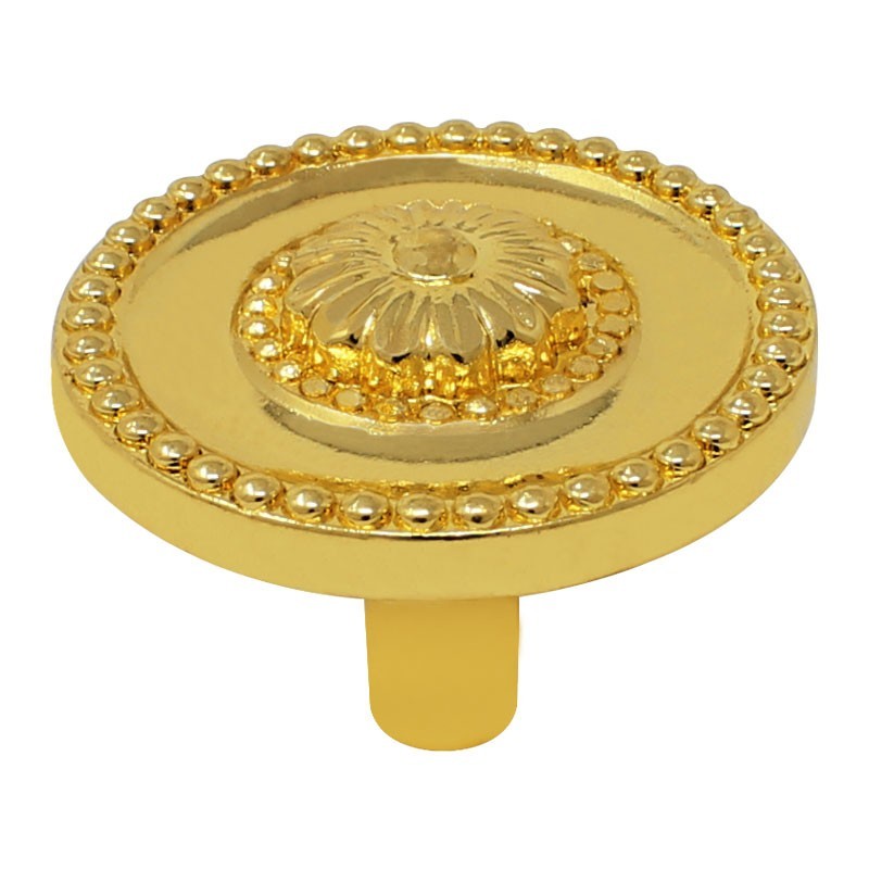 Jaladera botón Emperatriz latón brillante 107630 Rish