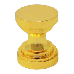 Jaladera botón Carrete latón brillante 127539 Rish