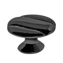 Jaladera botón niquel negro Tramp 323 Ashico