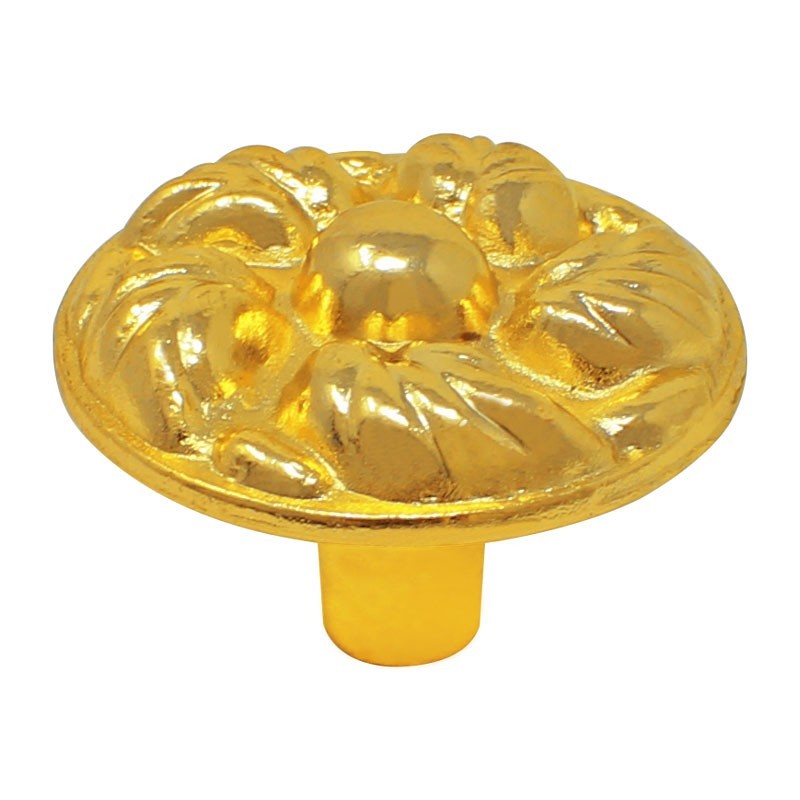 Jaladera botón Flor chica latón brillante 117134 Rish