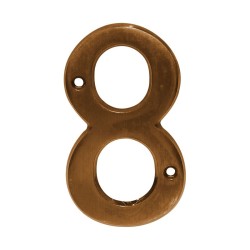 Número decorativo #8 latón antiguo Dexter