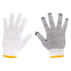 Guantes de algodón antiderrapantes con puntos de PVC 1458 Adir