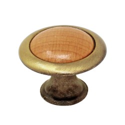 Jaladera botón Denver latón antiguo 4228 Handy Home