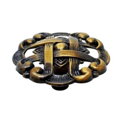 Jaladera botón Praga latón antiguo 3887 Handy Home