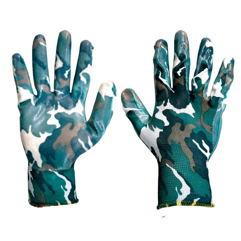 Guantes palma de nitrilo camuflaje grandes 8060 Lion Tools