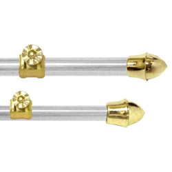 Cortinero ajustable blanco 2.18-3.81 m Novacort