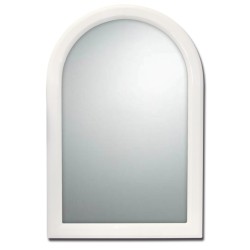 Espejo arco de plástico Beta blanco