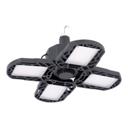 Lámpara solar recargable de emergencia tipo ventilador con 4 paneles 5 W 10730 Adir