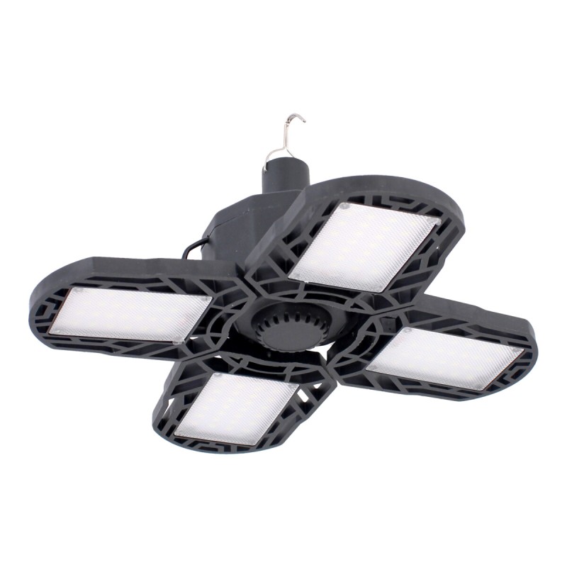 Lámpara solar recargable de emergencia tipo ventilador con 4 paneles 5 W 10730 Adir