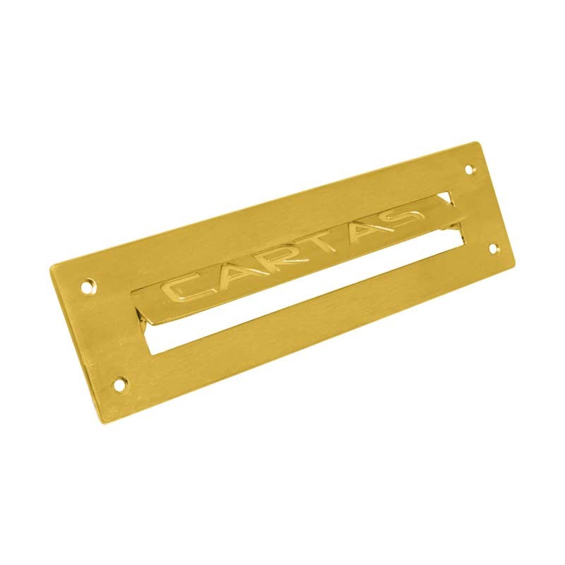 Placa buzón latón brillante HE-783 Arte Fino