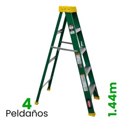 Escalera De Tijera Fibra De Vidrio Akron 4 Escalones 77-88 175kg