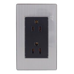 Placa con 2 contactos aterrizados Mayorca 9816 Adir