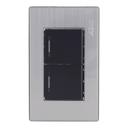 Placa con 2 apagadores sencillos Mayorca 9810 Adir