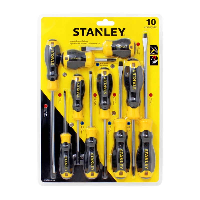 Juego de desarmadores 10 piezas STMT60100-LA Stanley