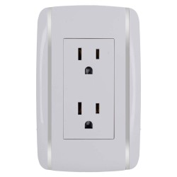 Placa con 2 contactos aterrizados Bali 9892 Adir