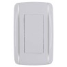 Placa con 2 apagadores sencillos Bali 9887 Adir