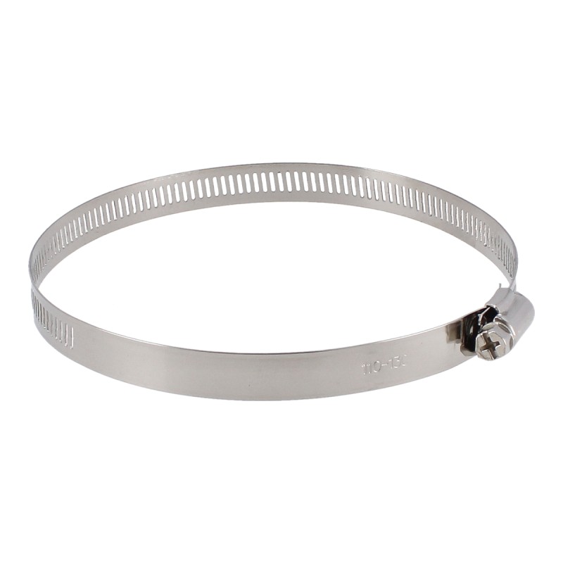 Abrazadera sin fin 4 1/8"-5" de acero inoxidable #72 7879 Sanelec