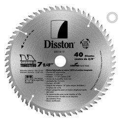 Disco sierra 40 dientes carburo de tungsteno 7-1/4"