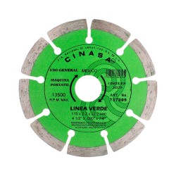 Disco diamante segmentado 4-1/2" Cinasa