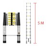 Escalera telescópica de aluminio de 5 Metros multiusos