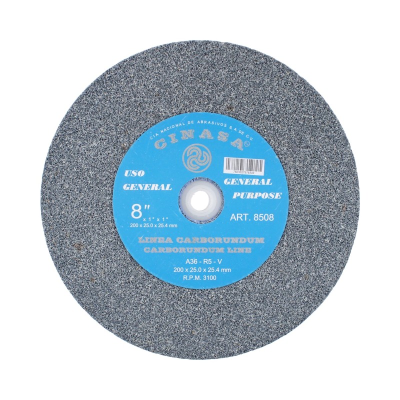 Piedra para esmeril 8" grano 36 8508 Cinasa