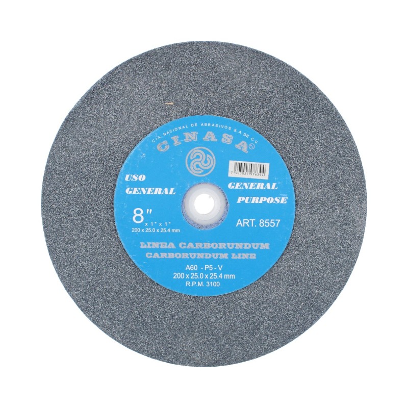 Piedra para esmeril 8" grano 60 8557 Cinasa