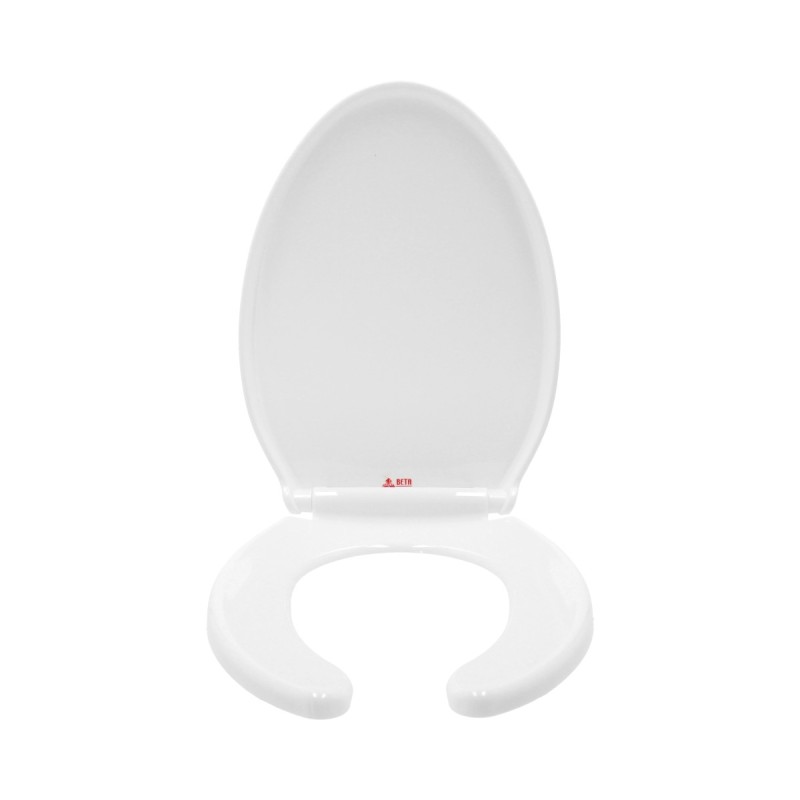 Asiento alargado blanco de cierre lento Plásticos Beta