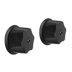 Juego de manerales para regadera negro mate 6910 Nioval