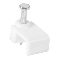 Grapas de plástico para cable plano con clavo 8 mm 6428 Adir