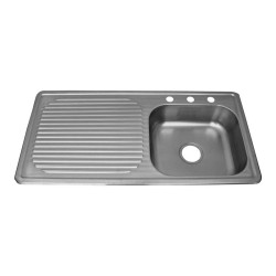 Tarja con escurridor izquierdo 100 x 50 cm ST-10050L Solvex