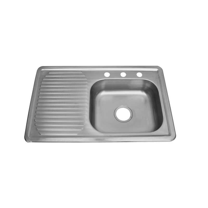 Tarja con escurridor izquierdo 80 x 50 cm ST-8050L Solvex