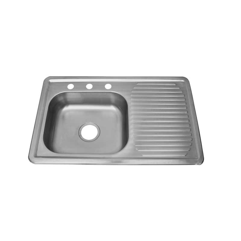 Tarja con escurridor derecho 80 x 50 cm ST-8050R Solvex