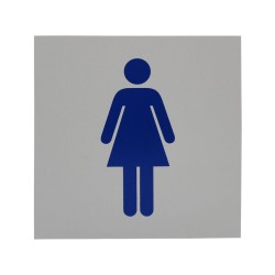 Letrero para baño Mujeres 18 x 18 cm