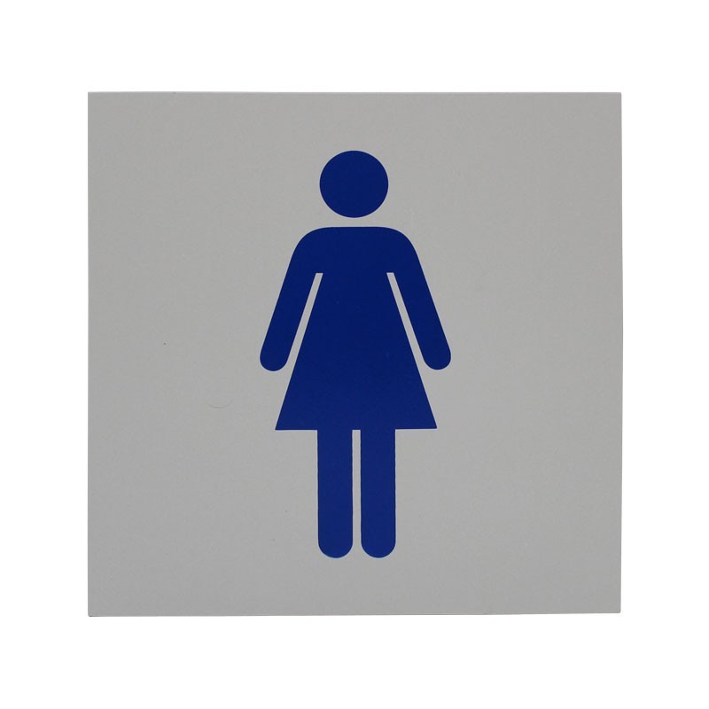 Letrero para baño Mujeres 18 x 18 cm
