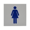 Letrero para baño Mujeres 18 x 18 cm