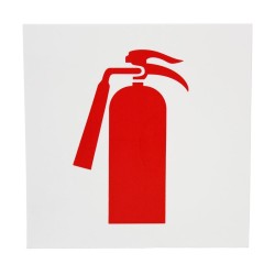 Letrero Extinguidor 18 x 18 cm