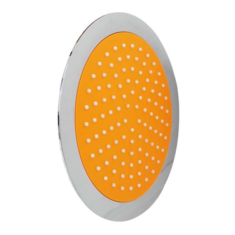 Regadera amarilla tipo lluvia de 9"