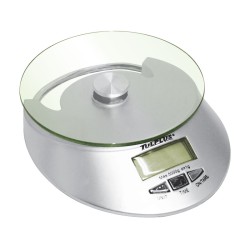 Báscula digital con charola de vidrio 5 Kg TP1609 Adir