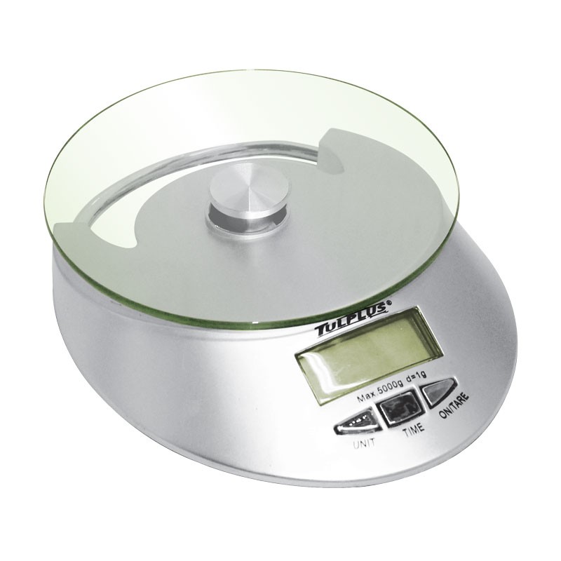 Báscula digital con charola de vidrio 5 Kg TP1609 Adir