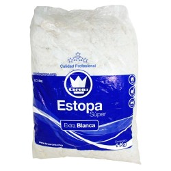 Estopa super extra blanca 1 Kg EC1000 Corona