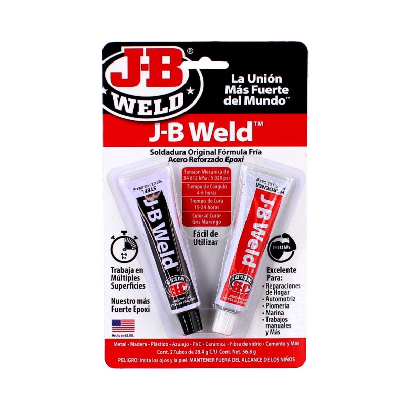 Soldadura epóxica Original formula fría acero reforzado 56.8 g 8265SPA JB-Weld